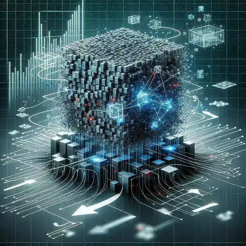 "High-performance server room with advanced computing systems for large-scale batch processing in enterprise solutions, showcasing optimal infrastructure for efficient data management."