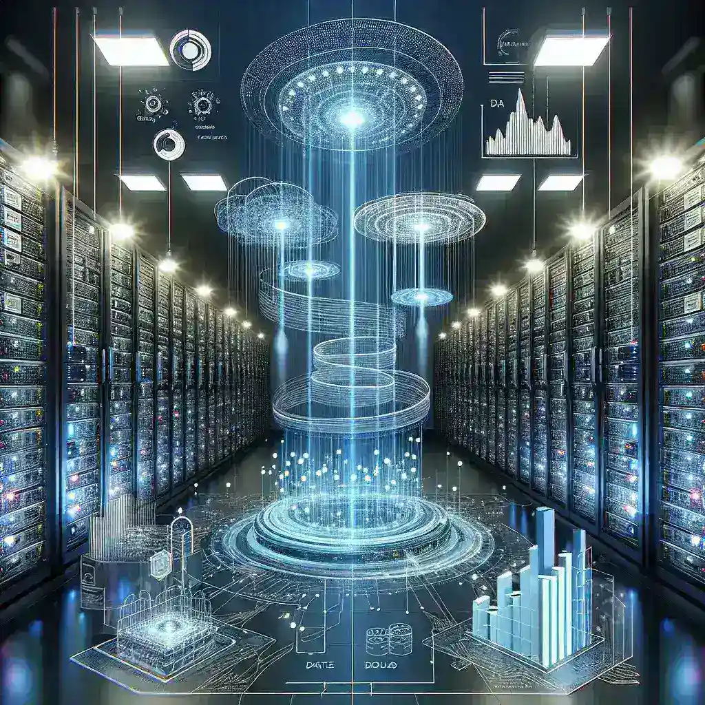"Diagram illustrating large-scale batch processing systems for enterprise data solutions, highlighting key features and benefits for optimal data management in business operations."